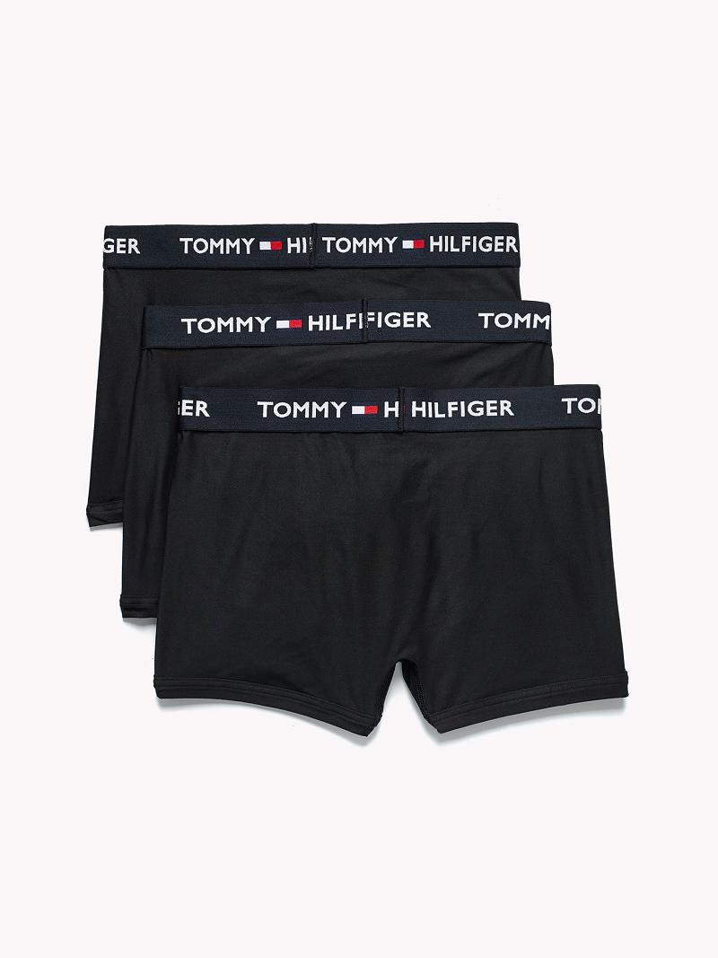 Férfi Tommy Hilfiger Everyday microfiber trunk 3pk Trunks Fekete | HU 1300DFM